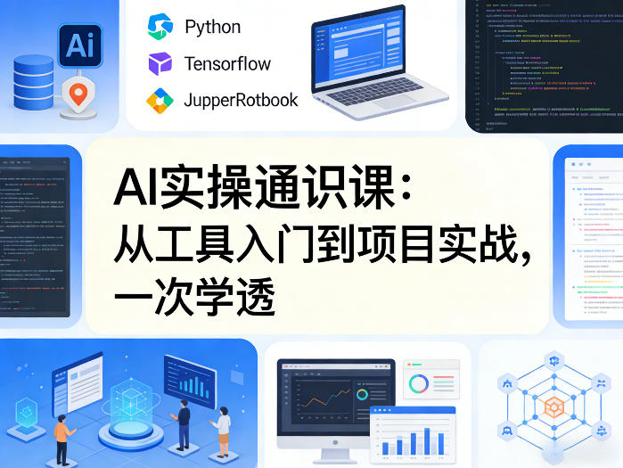 48af85f749c2cf6167fd3ca4ce802d69.jpeg AI实操通识课,从工具入门到项目实战,一次学透