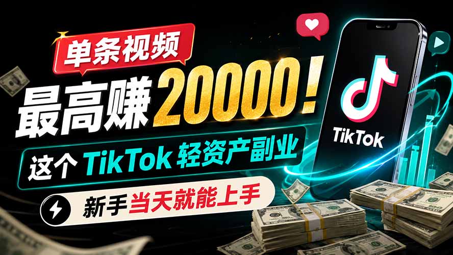 49e1e51ae18a7e7698d0e5095c4c93dc.jpeg 单条视频最高赚 20000!这个 TikTok 轻资产副业,新手当天就能上手