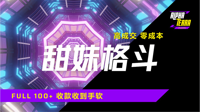 高成交零成本，售卖甜美格斗课程，谁发谁火，加爆微信，日入1000+收款…-鼎铸网