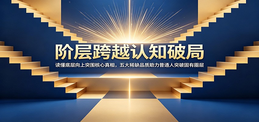阶层跨越认知破局：读懂底层向上突围核心真相，五大稀缺品质助力普通人突破固有圈层-鼎铸网