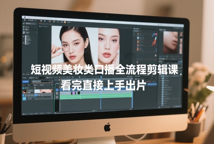 4bc745f74b4949b49acd0376210669ec.jpeg 短视频美妆类口播全流程剪辑课,看完直接上手出片