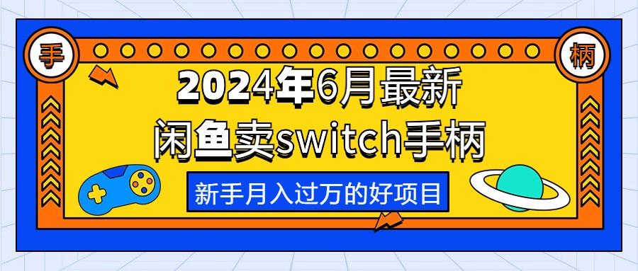 2024年6月最新闲鱼卖switch游戏手柄，新手月入过万的第一个好项目-鼎铸网