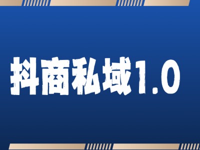 抖商服务私域1.0，抖音引流获客详细教学-鼎铸网