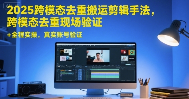 2025跨模态去重搬运剪辑手法,跨模态去重现场验证 +全程实操,真实账号验证-鼎铸网