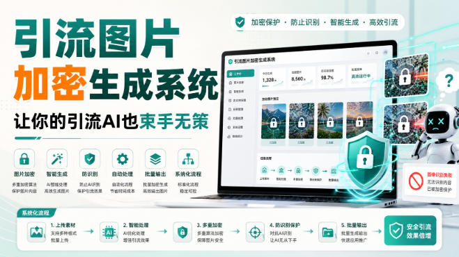 引流图片加密生成系统，让你的引流AI也束手无策-鼎铸网