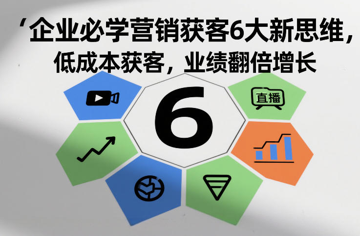 企业必学营销获客6大新思维,低成本获客,业绩翻倍增长-鼎铸网