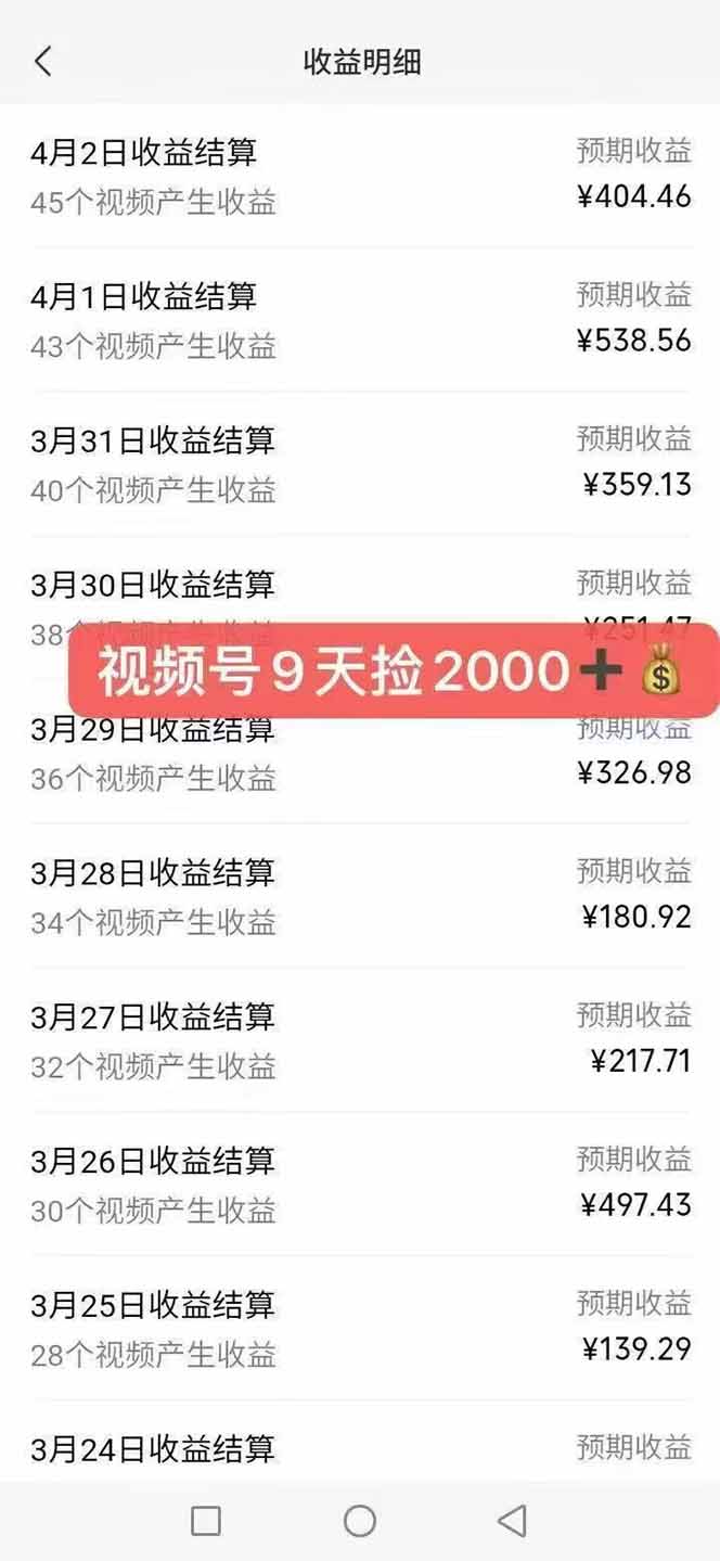 全新托管躺赚项目，微信视频号公众号托管代运营，每天五分钟，收益大几百