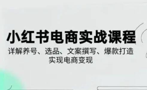 50a4f16c47adfda7e39d4fe129a0f691.jpeg 小红书从0-1实操课(2023-2025),详解养号、选品、文案撰写、爆款打造实现电商变现