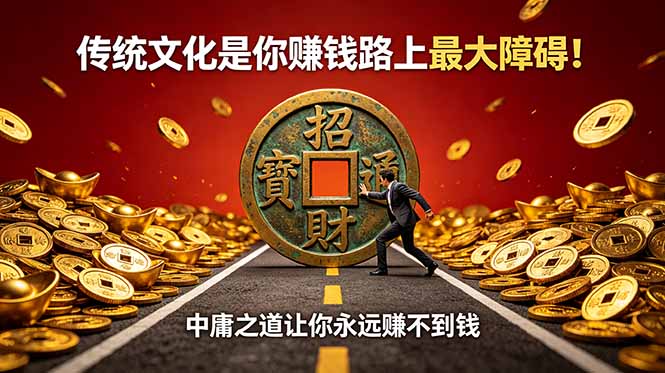 付费文章:传统文化是你赚钱路上最大障碍!中庸之道让你永远赚不到钱-鼎铸网