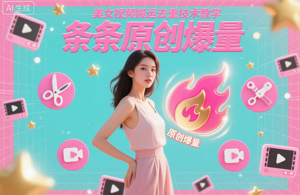 5151fa20456104440cfe6ec549ecc4d7.jpeg 美女视频搬运去重技术教学,条条原创爆量