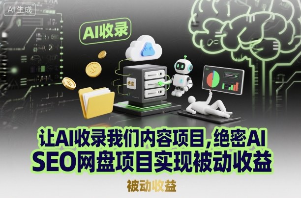 51940de9f097cfc79482469b8fa29e37.jpeg 让AI收录我们内容项目,绝密AI SEO网盘项目实现被动收益
