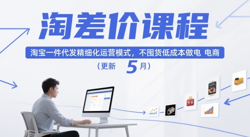 51ad59e581228f7059cf182e34306587.jpeg 淘差价课程,淘宝一件代发精细化运营模式,不囤货低成本做电商(更新26年7月)