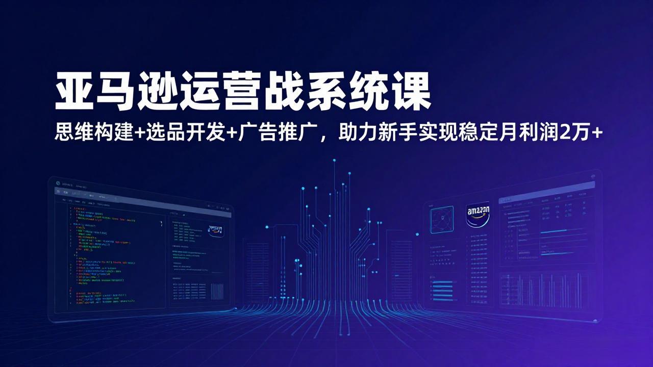 5293d01063c0014665882808a8efdef5.jpeg 亚马逊运营实战系统课,思维构建+选品开发+广告推广,助力新手实现稳定月利润2万+(更新