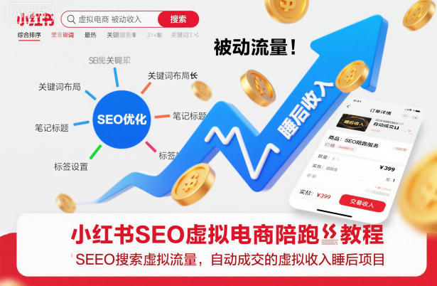 52ad73381ad64196cfab38feaa9ea611.jpeg 小红书SEO虚拟电商陪跑教程,实现seo搜索被动流量,自动成交的被动收入睡后项目