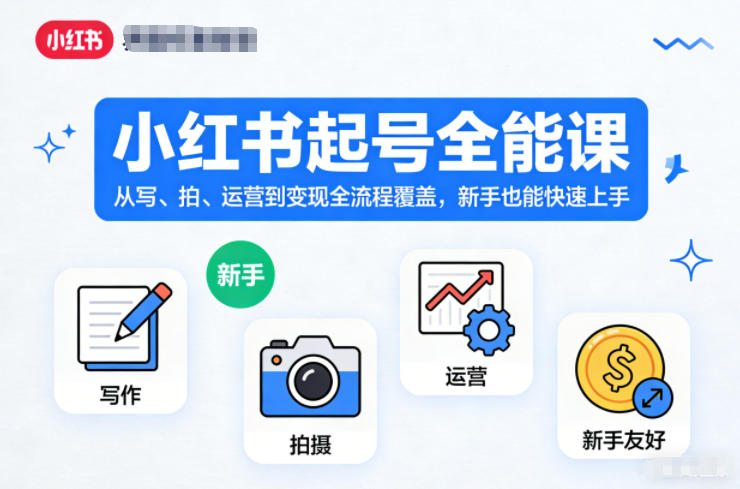 56630ff919e099479351891af2c5bb81.jpeg 小红书起号全能课,从写、拍、运营到变现全流程覆盖,新手也能快速上手(更新)
