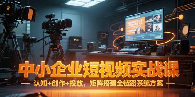 586510763a16ced23144110c6ea410ee.jpeg 中小企业短视频实战课,认知+创作+投放,矩阵搭建全链路系统方案