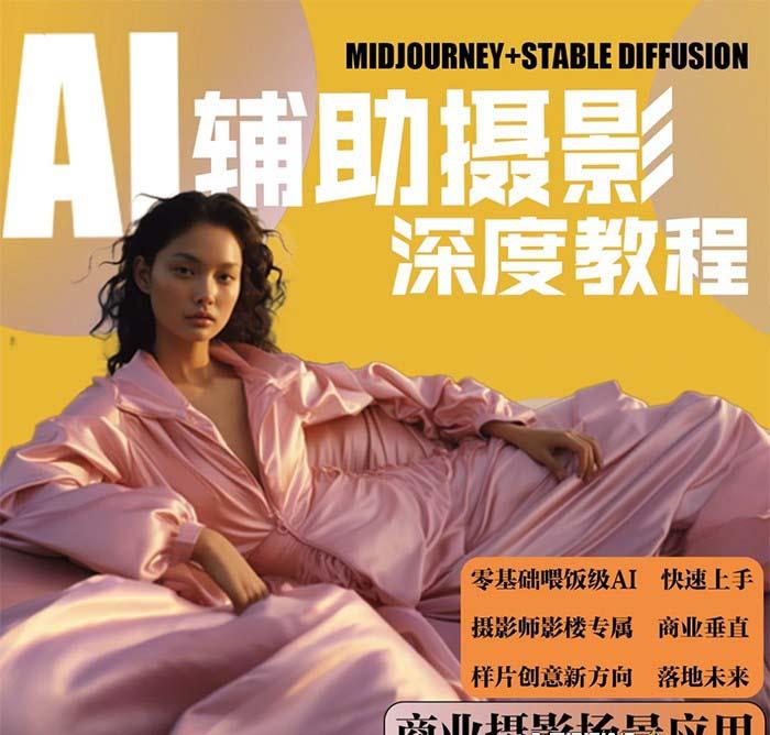 (8727期)2024年AI辅助摄影人工智能商业应用摄影课程(37节课)-鼎铸网