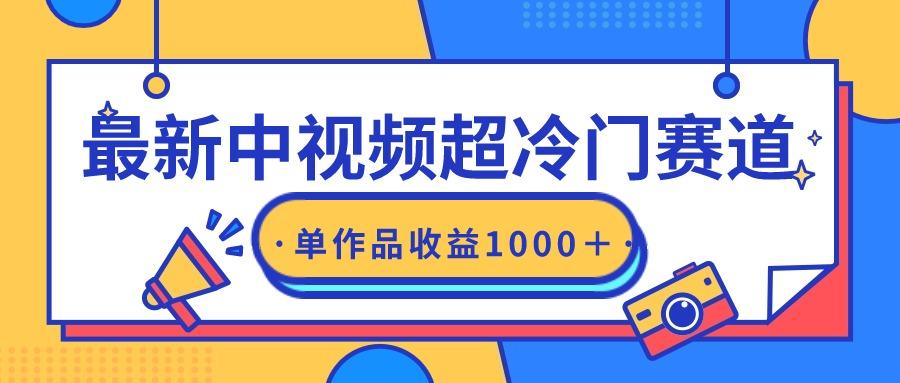(9275期)最新中视频超冷门赛道，轻松过原创，单条视频收益1000＋-鼎铸网