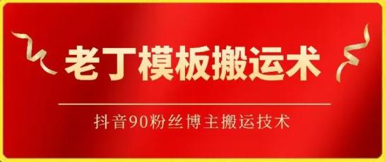 老丁模板搬运术：抖音90万粉丝博主搬运技术【揭秘】-鼎铸网