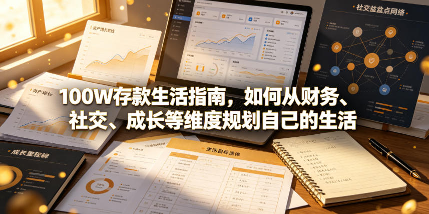 5ac19770b61a10a60830a765d3a022d8.jpeg 付费文章:100W存款生活指南,如何从财务、社交、成长等维度规划自己的生活