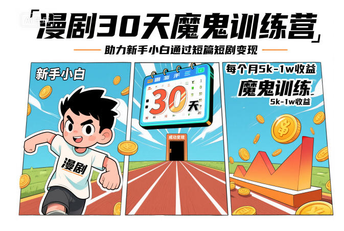 5bb4b72c3b42a9740ca8390988def66d.jpeg 漫剧30天魔鬼训练营,助力新手小白通过短篇短剧变现,每个月5k-1w收益
