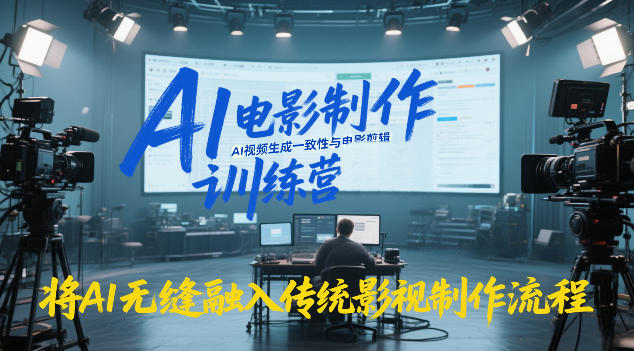 5c6599270261fd487d1b9be9217823a4.jpeg AI电影制作训练营,掌握AI视频生成一致性与电影剪辑,将AI无缝融入传统影视制作流程
