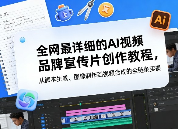 全网最详细的AI视频品牌宣传片创作教程，从脚本生成、图像制作到视频合成的全链条实操-鼎铸网