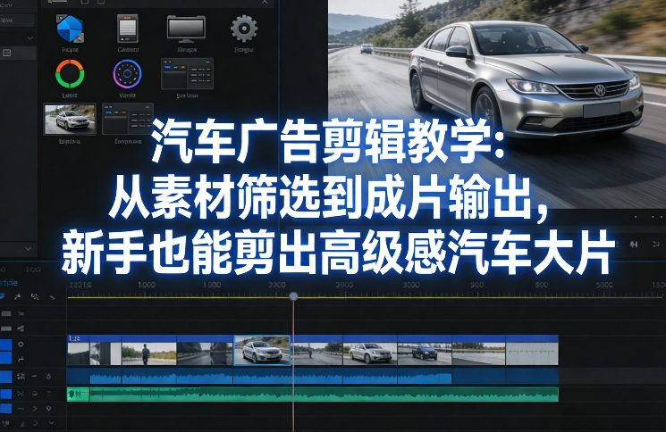汽车广告剪辑教学:从素材筛选到成片输出,新手也能剪出高级感汽车大片-鼎铸网