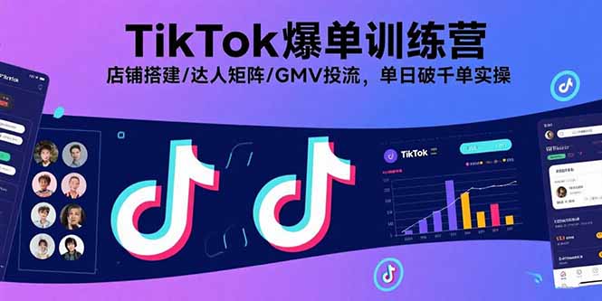 5da2a86efa9c9e17dc5127bfc8431b03.jpeg TikTok爆单训练营,店铺搭建/达人矩阵/GMV投流,单日破千单实操