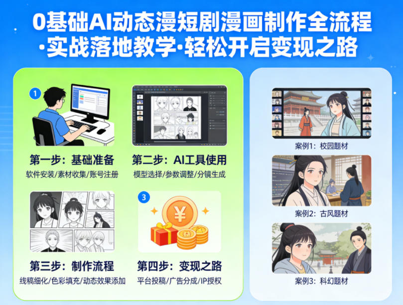 5de7dfa012ab044d143194eb5e01cebe.jpeg 0基础AI动态漫短剧漫画制作全流程,实战落地教学,轻松开启变现之路