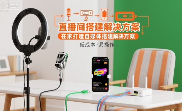 5e5ecc9da2665c07011d81f85425bef4.jpeg 直播间搭建解决方案,在家打造自媒体搭建解决方案