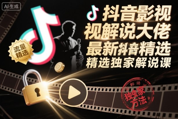 5e633e60c62a0c5ad4a1fb18ec7e141d.jpeg 抖音影视解说大佬最新抖音进精选和独家方法,精选独家解说课(更新26年3月)