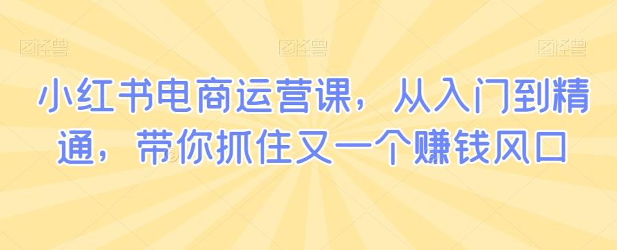 5e84369212e771b72986b34afc2d3e99.jpeg 小红书电商运营课,从入门到精通,带你抓住又一个赚钱风口