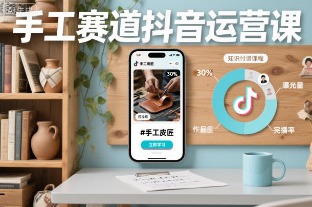 5e91df9a1e8115f6376e100f31c75676.jpeg 手工赛道抖音运营课,手工赛道流量运营