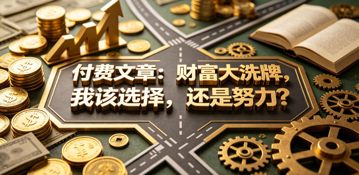 付费文章:财富大洗牌,我该选择,还是努力?-鼎铸网