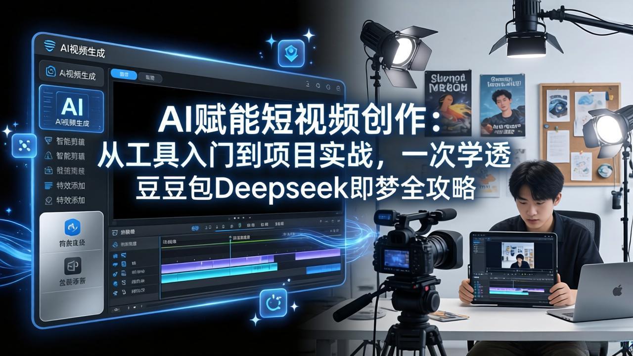 5f262b4370e4c104238189e444726790.jpeg AI赋能短视频创作:从工具入门到项目实战,一次学透豆包Deepseek即梦全攻略