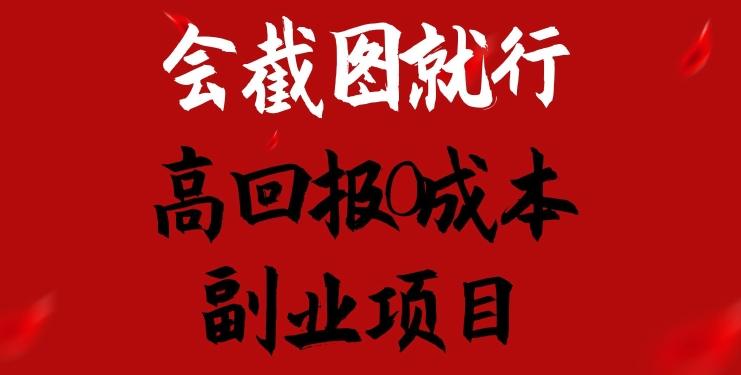 会截图就行，高回报0成本副业项目，卖离婚模板一天1.5k+【揭秘】-鼎铸网