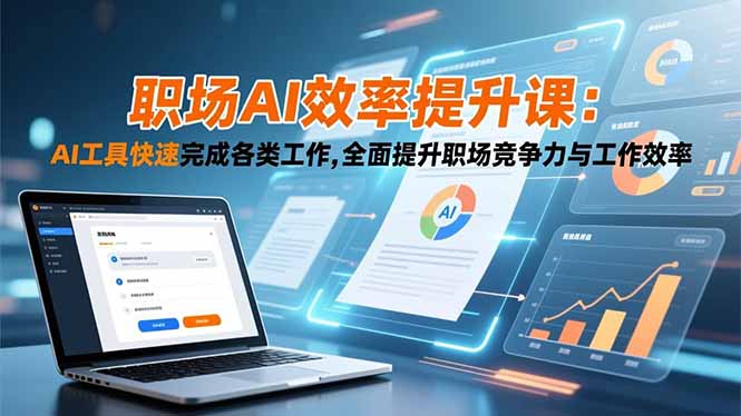 5fd916fc2971a2bd11b0012c8994dc24.jpeg 职场AI效率提升课:AI工具快速完成各类工作,全面提升职场竞争力与工作效率