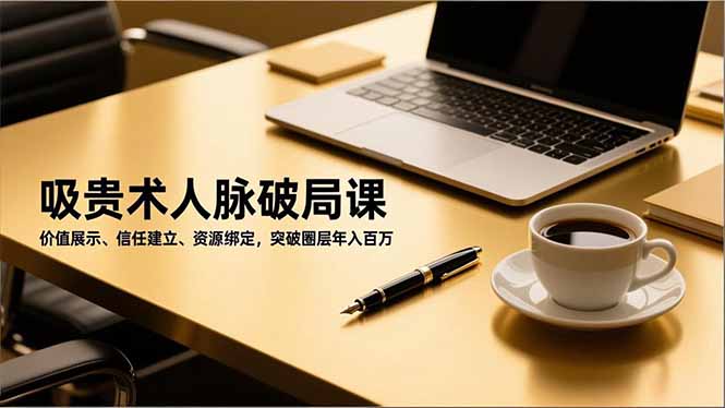 6065b6d974a62c2f9e8c70aa0e709f50.jpeg 吸贵术人脉破局课,价值展示、信任建立、资源绑定,突破圈层年入百万