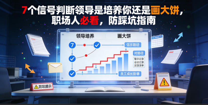 62751d679f102447d5a728e359e203e2.jpeg 付费文章:7个信号判断领导是培养你还是画大饼,职场人必看,防踩坑指南
