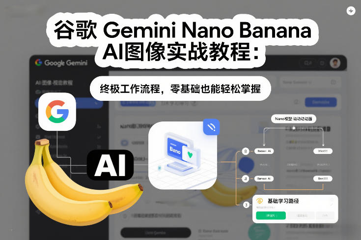 62c1c50bd7cffbd004a3a5650eaed23e.jpeg 谷歌Gemini Nano Banana AI图像实战教程:终极工作流程,零基础也能轻松掌握