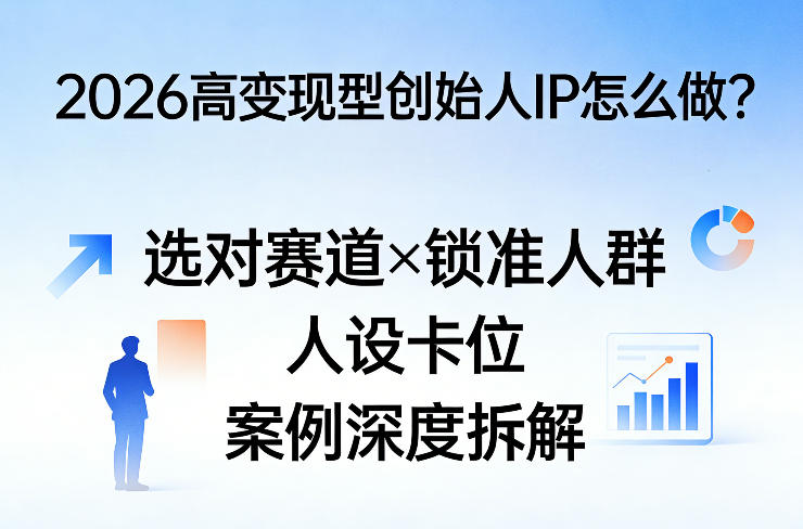 634626b4f956b63ea12be2e9a71c53ce.jpeg 2026高变现型创始人IP怎么做?选对赛道×锁准人群×人设卡位×案例深度拆解
