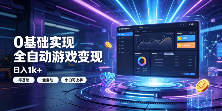 63a110c0ba2aa8f9962f3442ced51ad1.jpeg 0基础实现全自动游戏变现,日入1k+,小白直接上手搞钱!【揭秘】