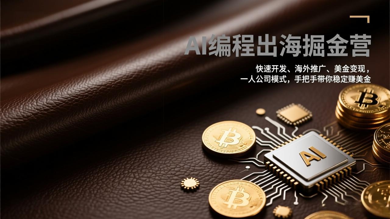 6652e35c3bfa6511c47226ddf4d3e660.jpeg AI编程出海掘金营:快速开发、海外推广、美金变现,一人公司模式,手把手带你稳定赚美金