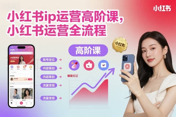 66b63982e100b41e56c4f4ea3b06e0f9.jpeg 小红书ip运营高阶课,小红书运营全流程
