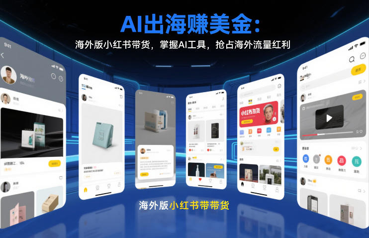 6740b6060fd367764cc899b0f008bd1a.jpeg AI出海賺美金:海外版小红书带货,掌握AI工具,抢占海外流量红利(更新2026)