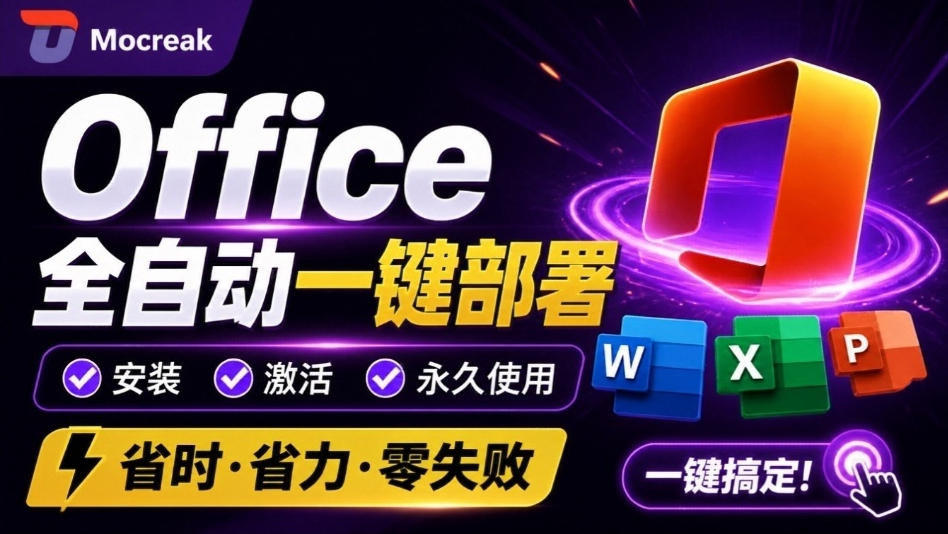 67e11f5628e5a5f82da8f31dbffa1c55.jpeg Office全自动一键部署安装,最高支持2024版本,可自定义安装组件,内置激活工具,全免费使用Mocreak!