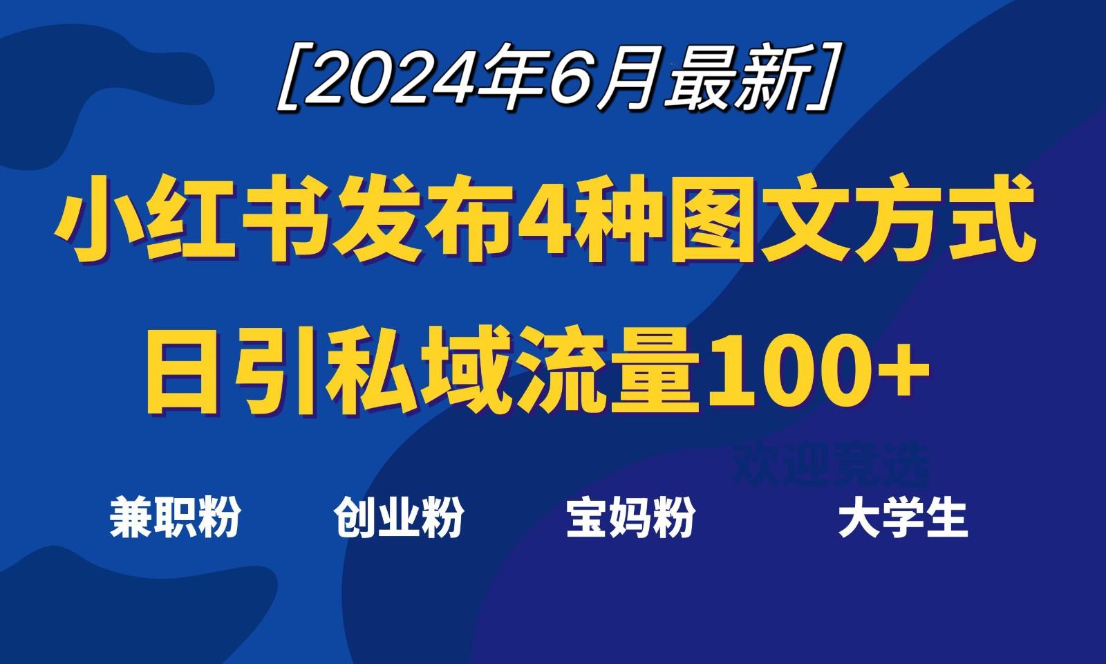 小红书发布这4种图文，就能日引私域流量100+-鼎铸网