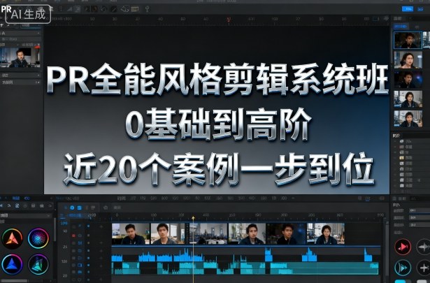 PR全能风格剪辑系统班,0基础到高阶,近20个案例一步到位-鼎铸网