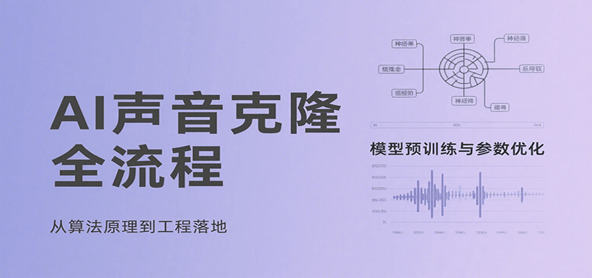 AI声音克隆全流程,基础概念到实战应用,3秒极速声音复刻、模型预训练、云端部署等-鼎铸网